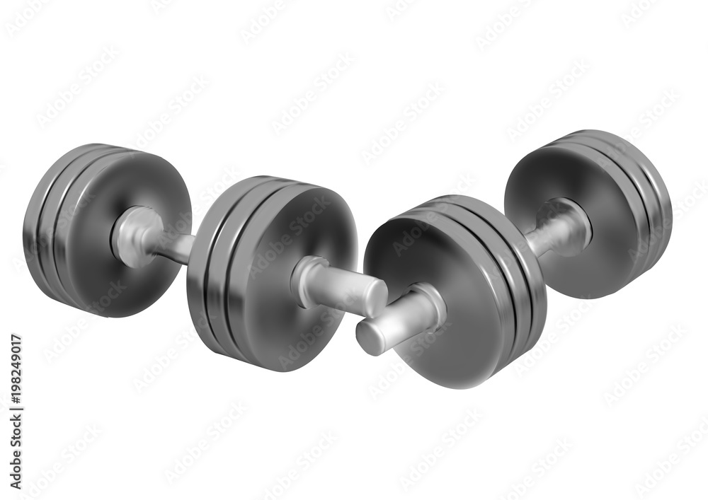 weights on white weights on white