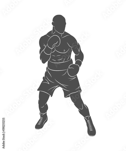 Boxer man, mixed martial arts fighter