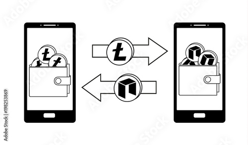 exchange between litecoin and neo in the phone