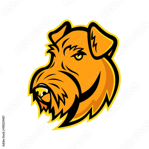 Airedale Terrier Dog Mascot
