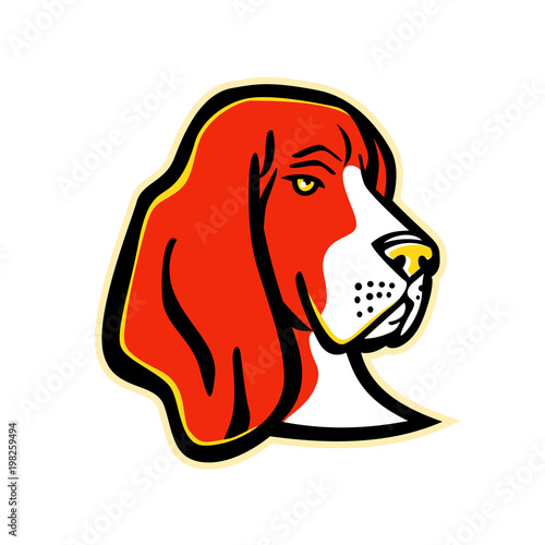Basset Hound Dog Mascot