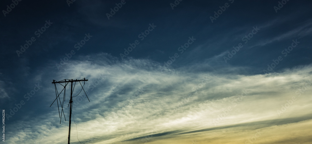 beautiful sky sunset clouds in venezuela