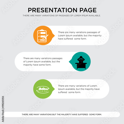Wallpaper Mural future city, frustration, order management presentation design template in orange, green, yellow colors with horizontal and rounded shapes Torontodigital.ca