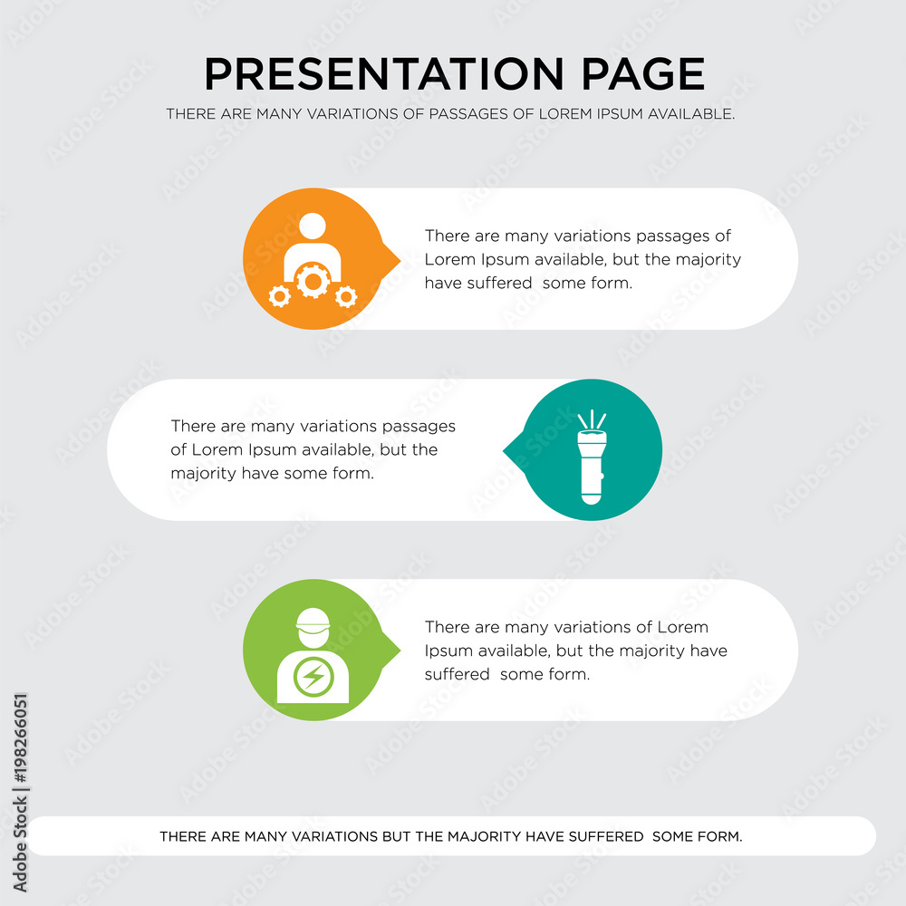 pathology, flashlight, professional skills presentation design template in orange, green, yellow colors with horizontal and rounded shapes pathology, flashlight, professional skills presentation design template in orange, green, yellow colors with horizontal and rounded shapes