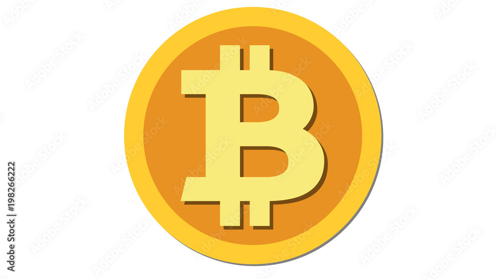 Bitcoin cryptocurrency coin icon Bitcoin cryptocurrency coin icon