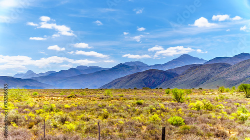 Canvas Print The Little Karoo region of the Western Cape Province of South Africa with the ma