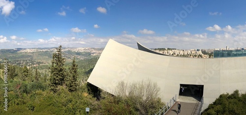  Yah Vashem Holocaust Museum building in Jerusalem, Israel photo