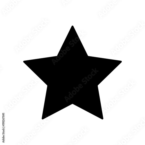 star silhouette icon vector