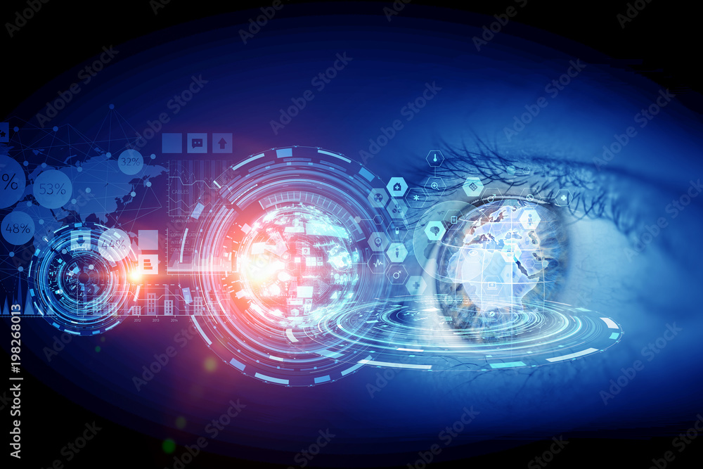 Obraz premium Best media technologies. Mixed media