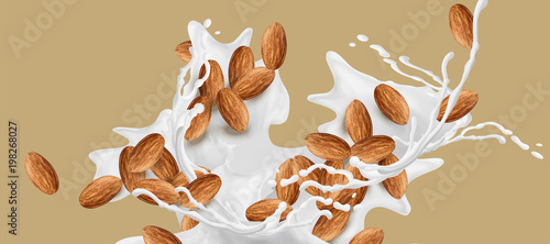 Milk splashing effect
