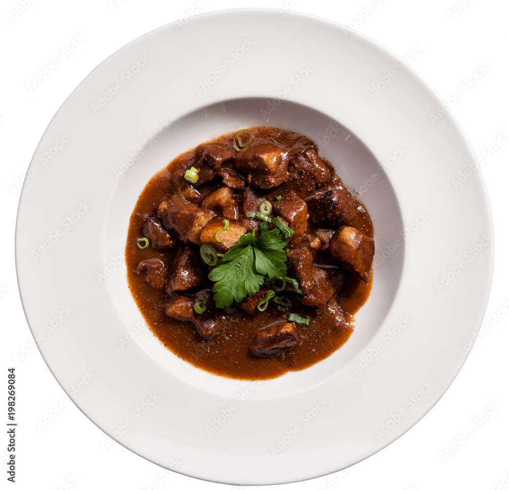 Kalbsbraten mit Jatobasud Koriander Lauch Sauce Kalbsbraten mit Jatobasud Koriander Lauch Sauce