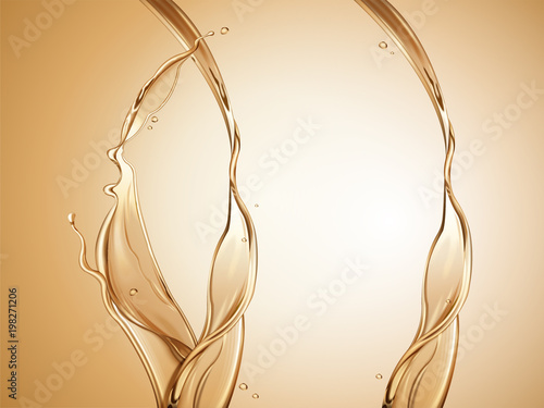 Splashing oil element