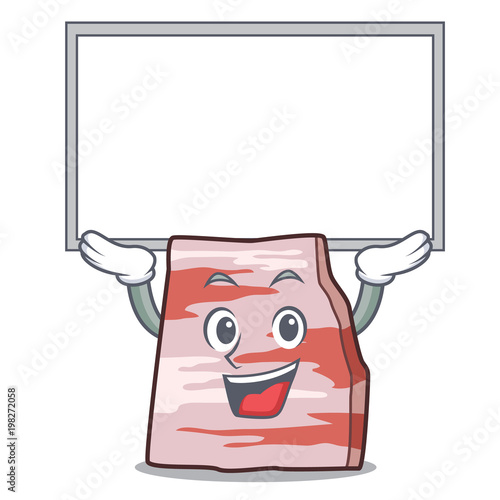 Up board pork lard character cartoon