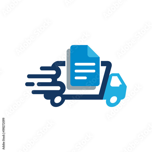 Document Delivery Logo Icon Design