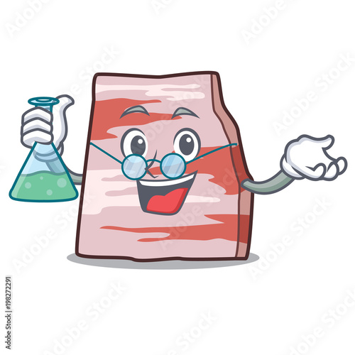 Professor pork lard character cartoon