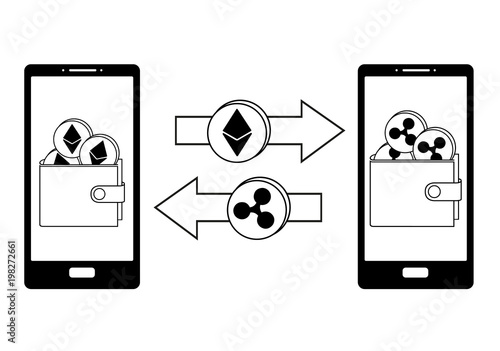 exchange between ethereum and ripple in the phone
