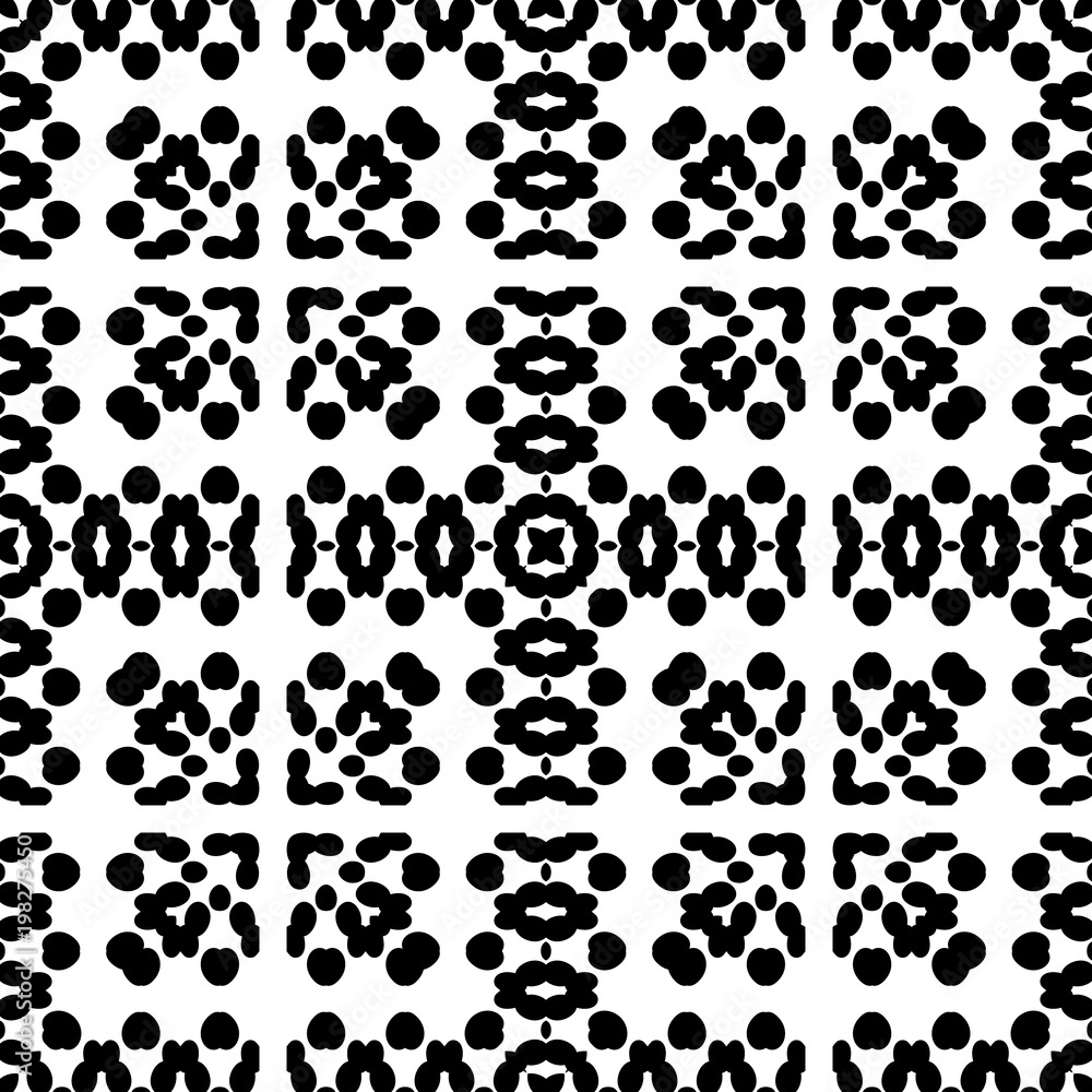Fototapeta premium Black and White Seamless Ethnic Pattern. Tribal
