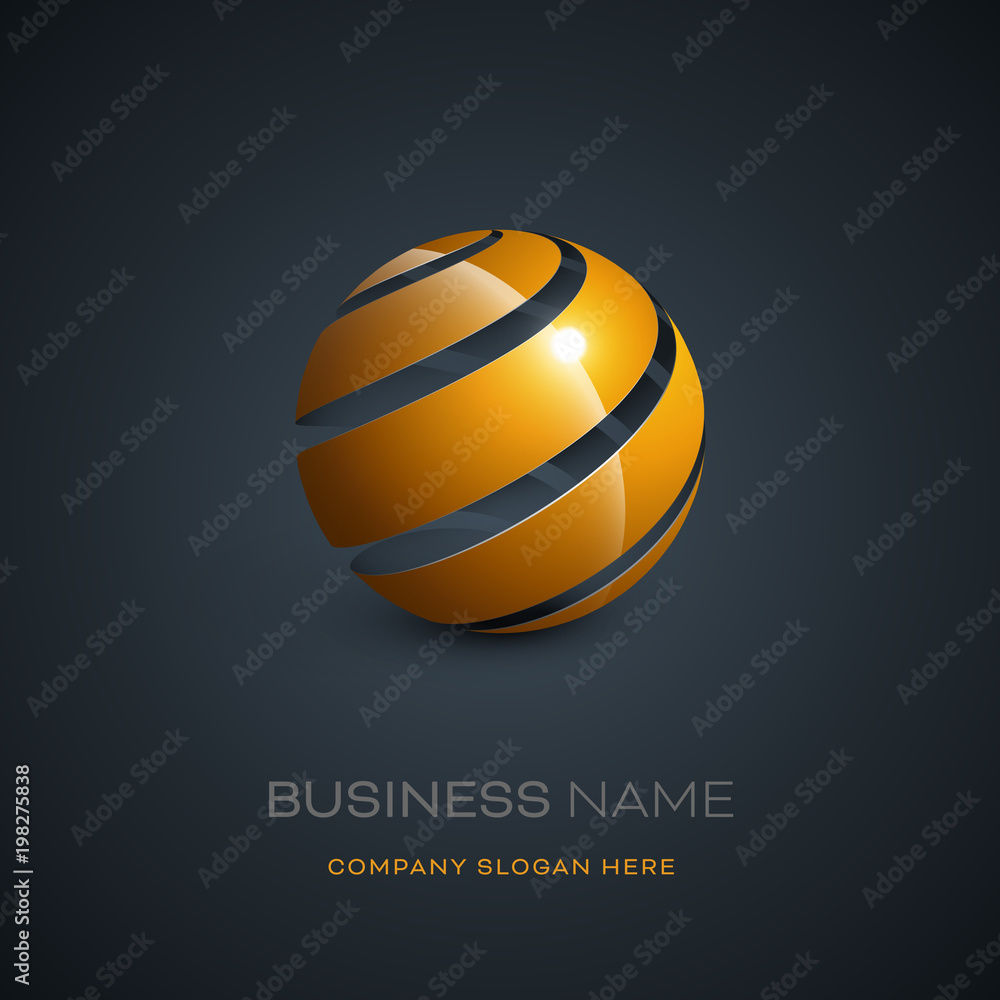 Fototapeta premium logo entreprise sphère