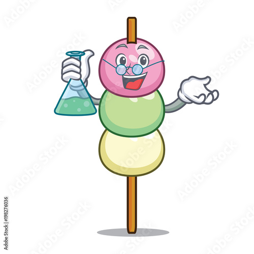 Professor dango character cartoon style