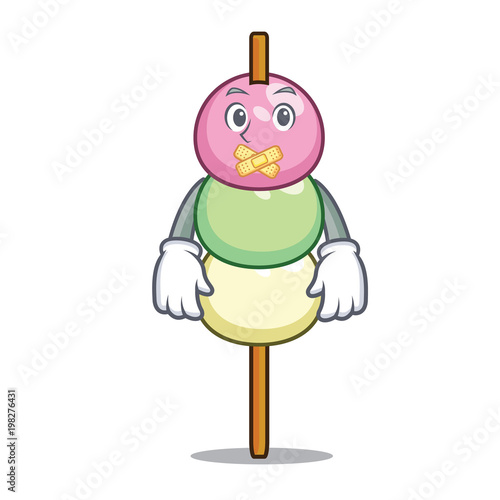 Silent dango mascot cartoon style