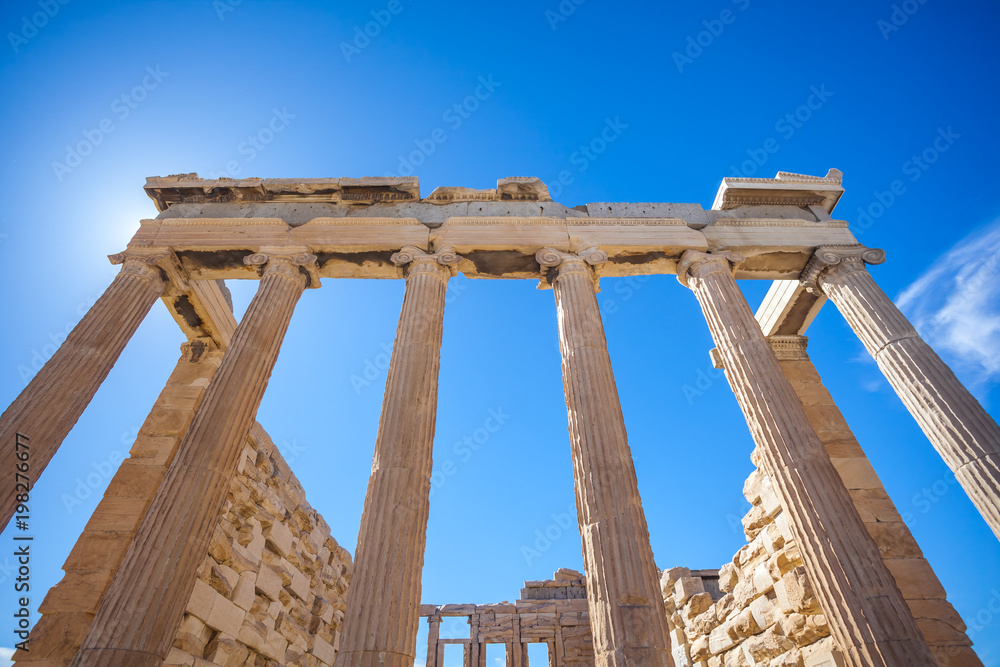 Erechtheion temple on the Acropolis, Athens, Greece