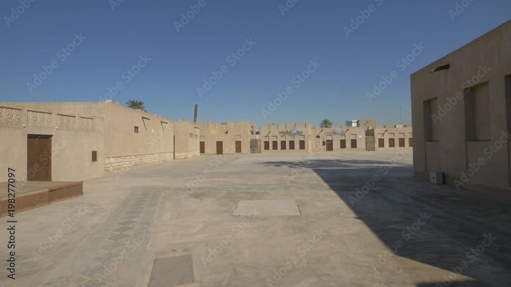Stone buildings complex in the historic part of Dubai Stone buildings complex in the historic part of Dubai