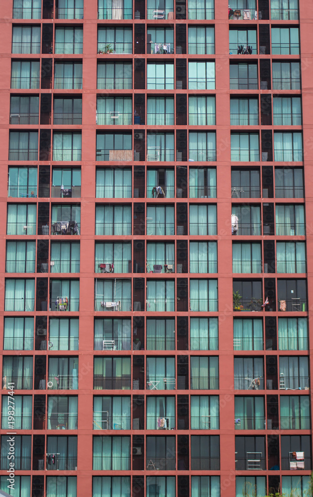 Window of new modern condominium Window of new modern condominium