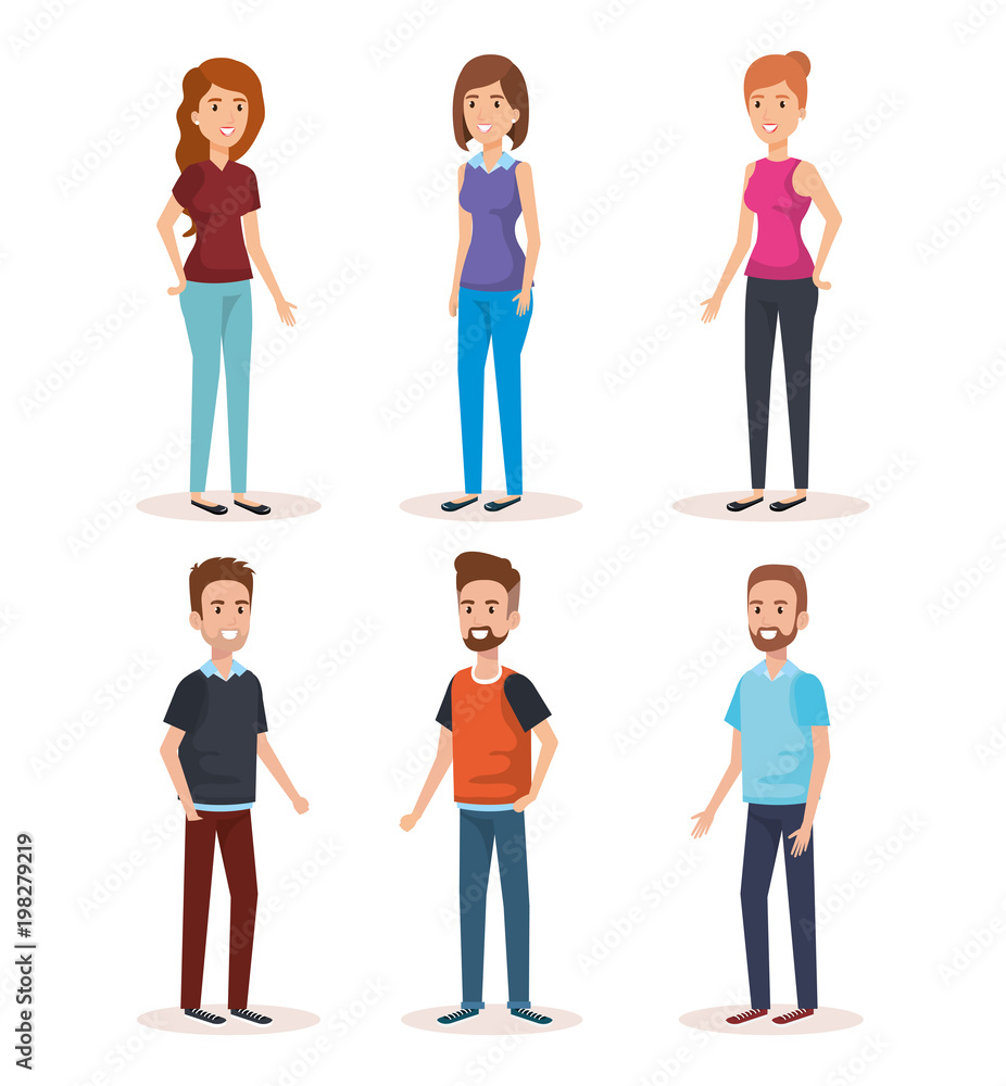 young people avatars characters young people avatars characters