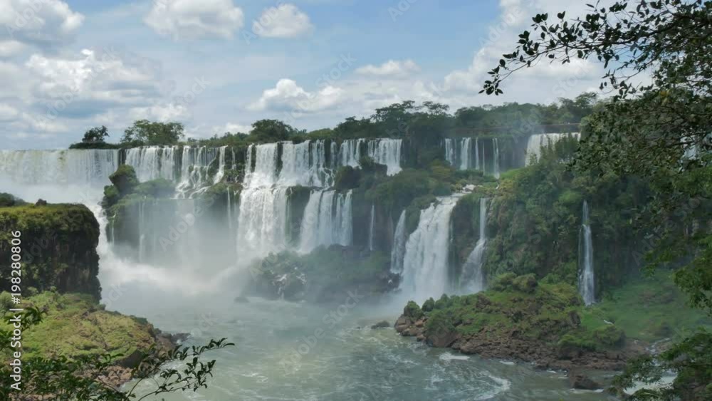Waterfalls and wild vegetation in the Iguazu National Park in Argentina. Waterfalls and wild vegetation in the Iguazu National Park in Argentina.