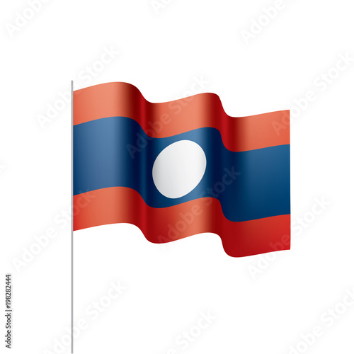 Free Download Laos flag, vector illustration - GFXLoad
