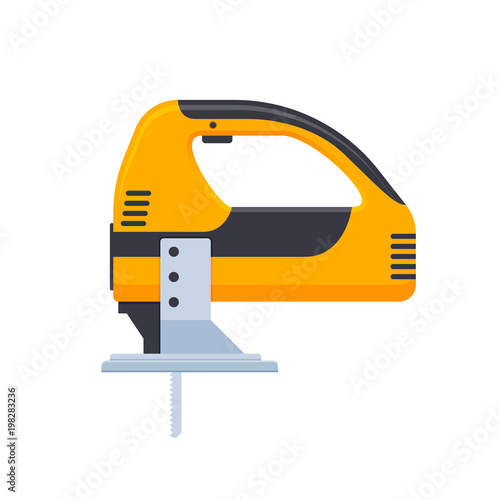 Working tool for repair and construction work. Eletrical jig saw.