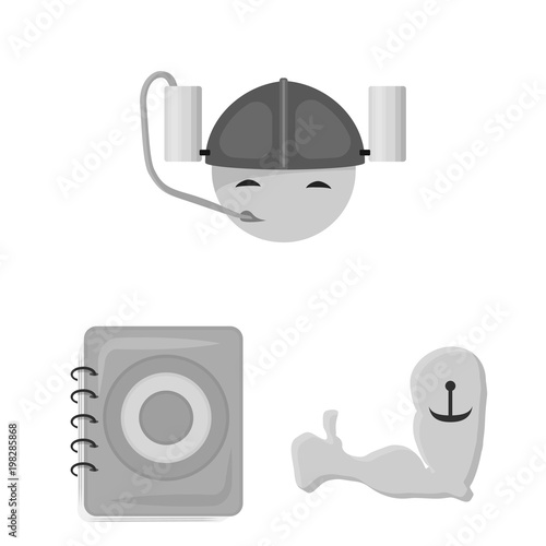 Pub, interior and equipment monochrome icons in set collection for design. Alcohol and food vector symbol stock web illustration.