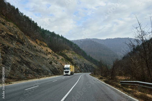 Truck transportation on road © lucky_marinka