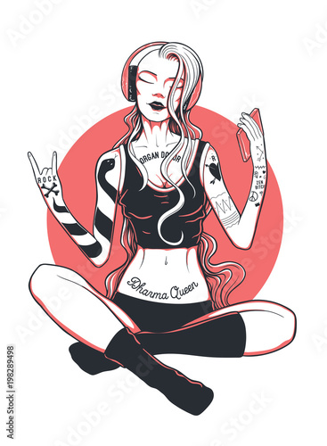 Hipster Girl illustration