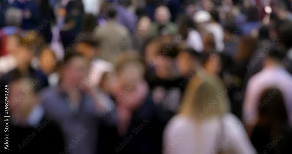 Bokeh view of Crowded of people walking in the street at night Bokeh view of Crowded of people walking in the street at night