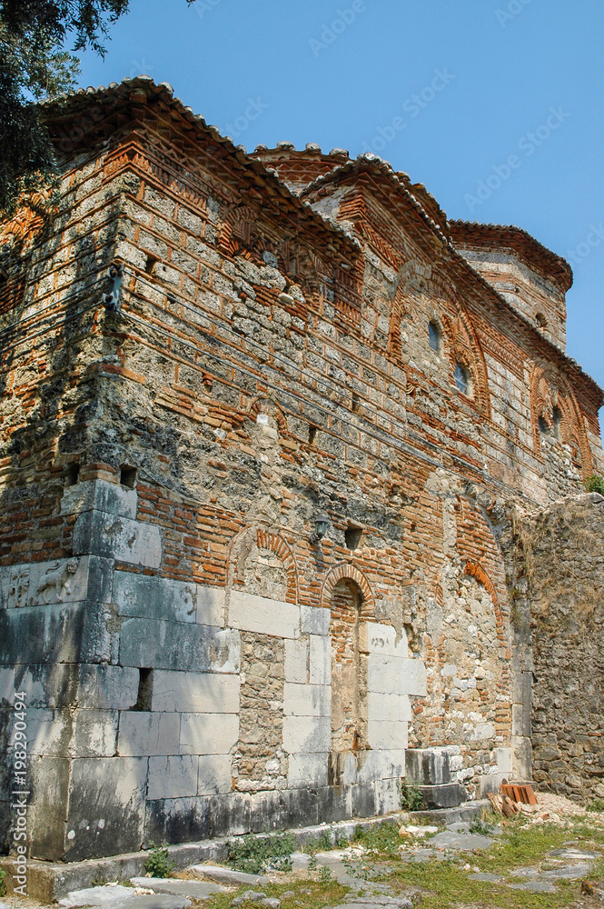 Romanesque style church. Mesopotam, Albania