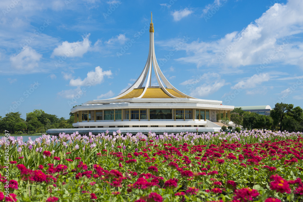 The King Rama 9 Park in Bangkok, Thailand during flower summer season. The King Rama 9 Park in Bangkok, Thailand during flower summer season.