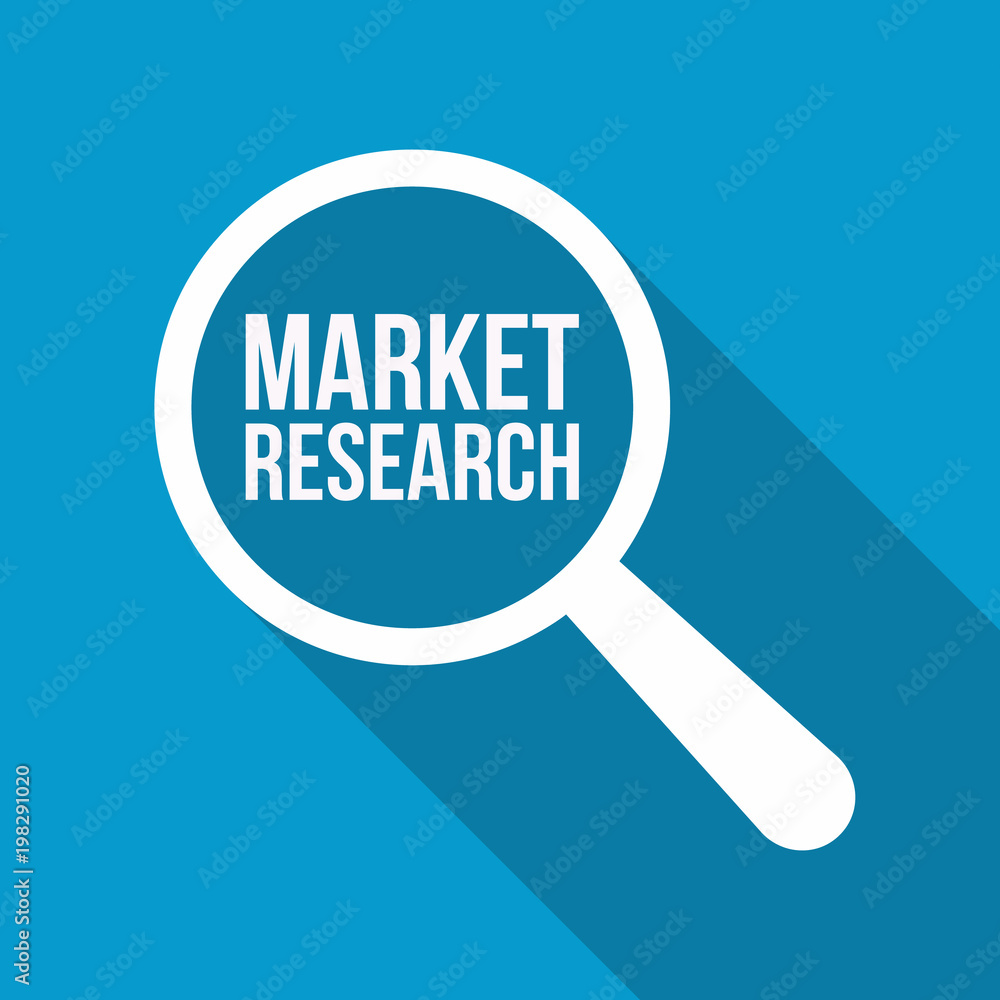 Market Research Word Magnifying Glass Market Research Word Magnifying Glass