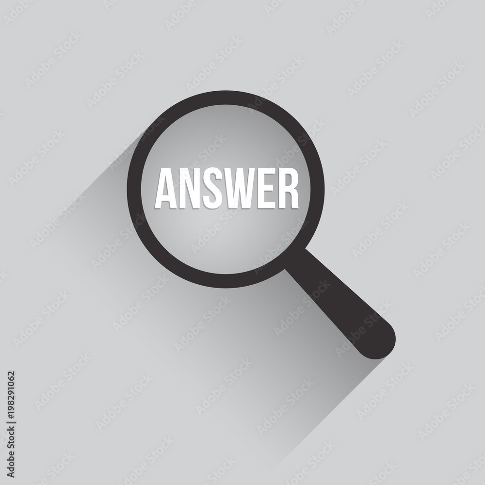 Answer Word Magnifying Glass Answer Word Magnifying Glass
