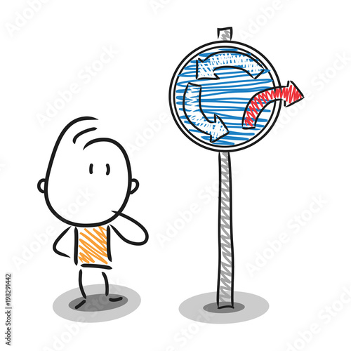 Entscheidung neuer weg