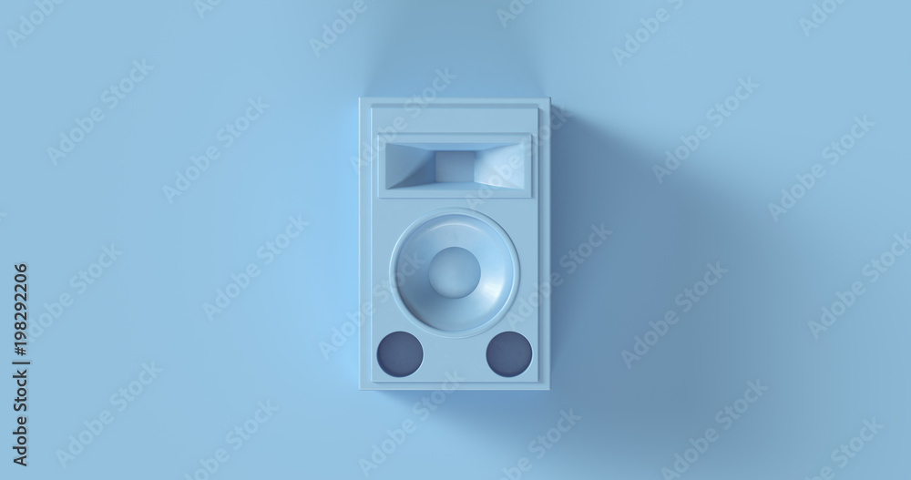 Blue Speaker Unit 3d illustration Blue Speaker Unit 3d illustration