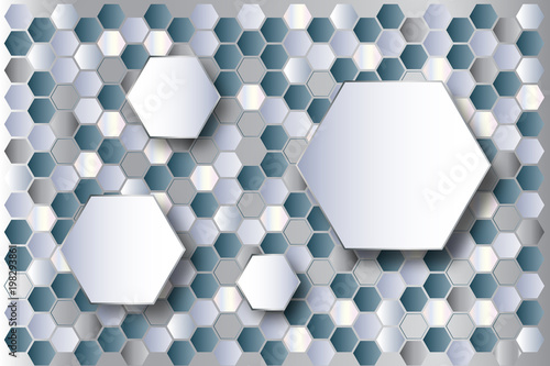 hexagonal pattern design background as hexagon business presentation texture concept ,Vector Graphics