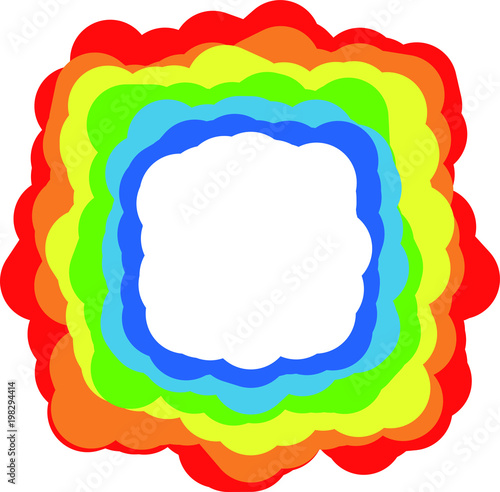 Rainbow color frame 9