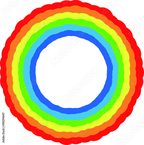 Rainbow color frame 4