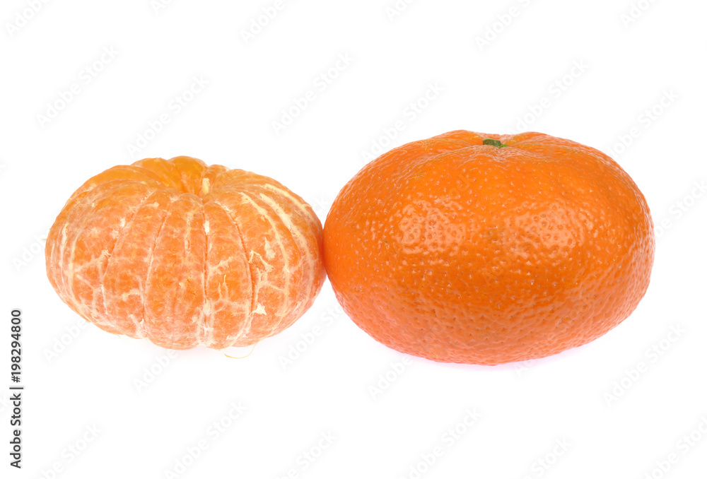 Mandarin orange. Sweet fruit isolated on white background Mandarin orange. Sweet fruit isolated on white background
