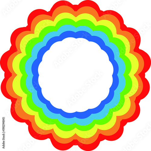 Rainbow color frame 2