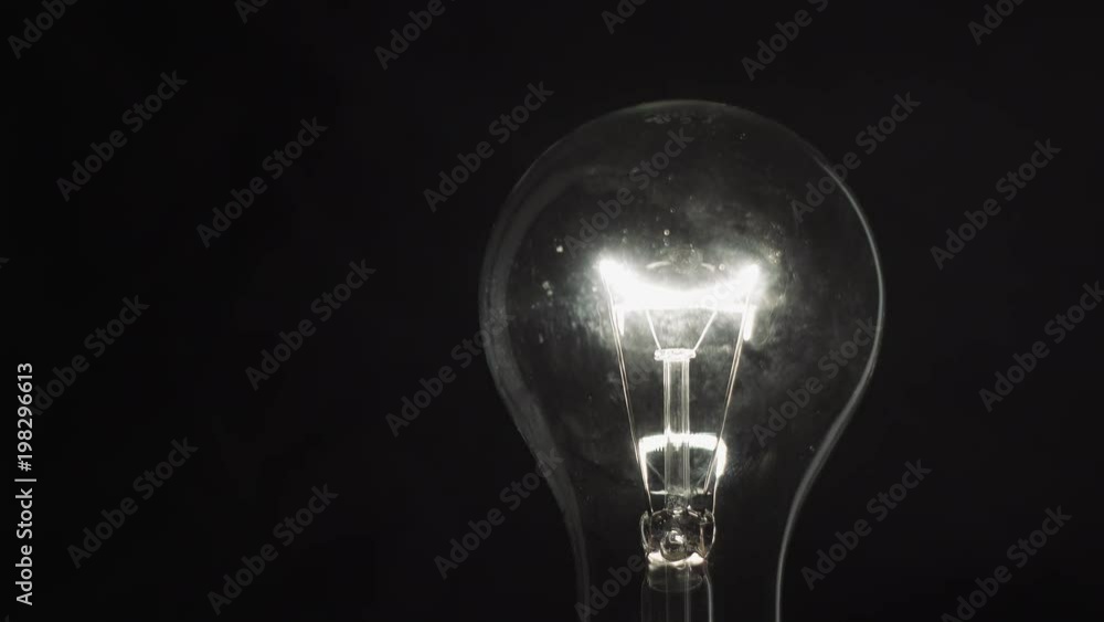 Light bulb on black background. Idea light bulb Light bulb on black background. Idea light bulb