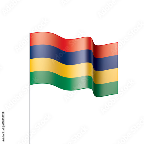 Free Download Mauritius flag, vector illustration - GFXLoad