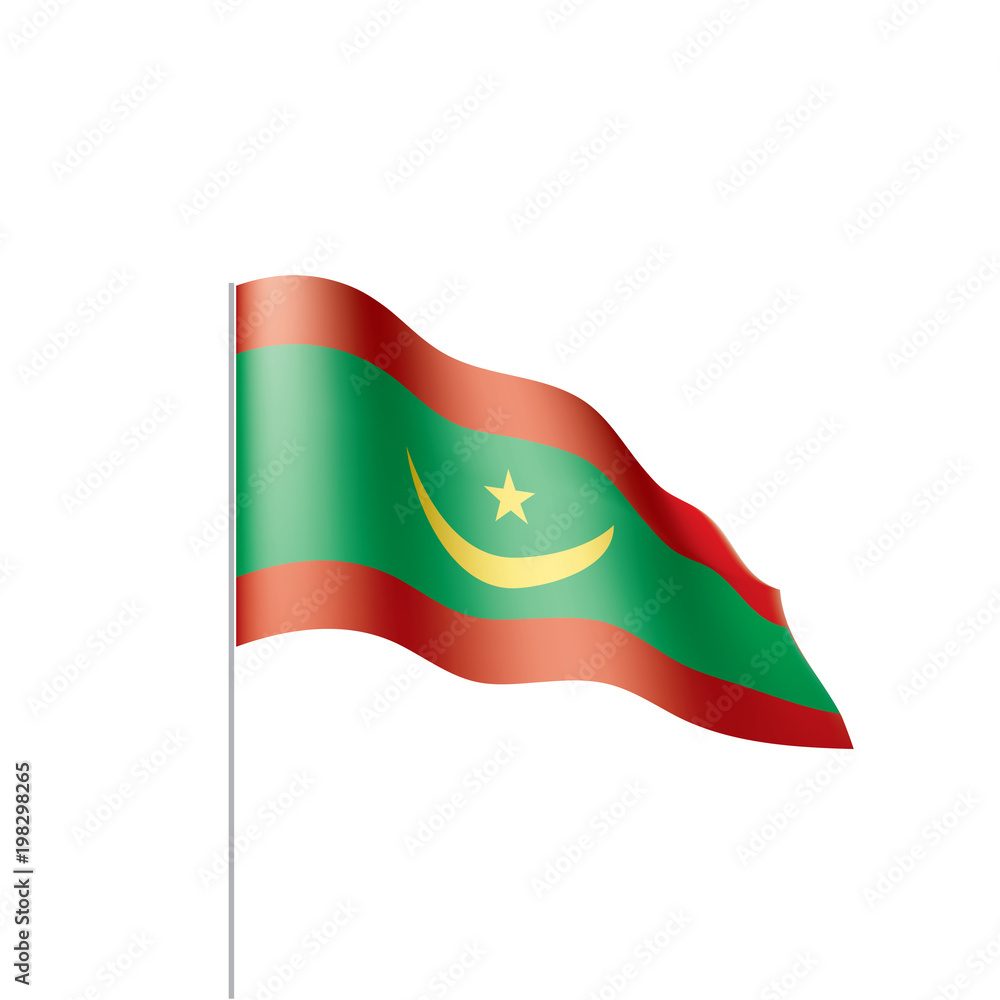 Mauritania flag, vector illustration Mauritania flag, vector illustration