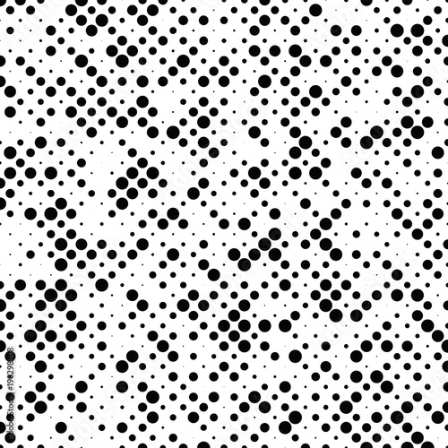 Abstract halftone dot pattern background - vector graphic from circles